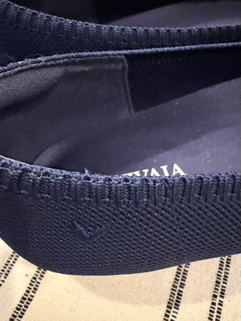 VIVAIA Navy Pointed-Toe Knit Flats — Comfortable Everyday Slip-Ons - Picture 5 of 5